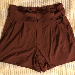 Athleta sporty and fashionable burgundy shorts!